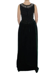 Dresses Enchanted Emerald Velvet Crystal Maxi Dress 14.240,00 € 7333413040497 | Planet-Deluxe