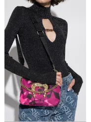 Rosa Versace Jeans Schultertasche glänzend