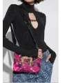 Rosa Versace Jeans Schultertasche glänzend