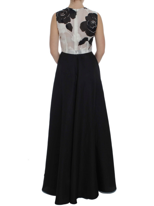 Dresses Elegant Floral Silk Full Length Dress 12.760,00 € 8058696394752 | Planet-Deluxe