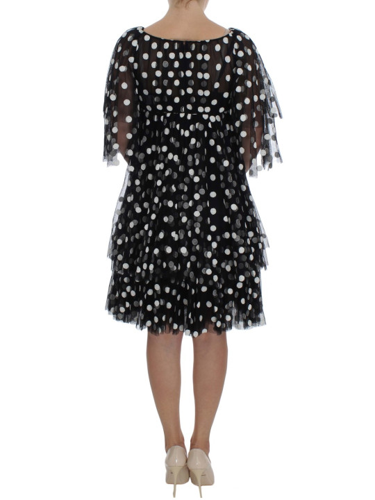 Dresses Elegant Polka Dotted Ruffled Dress 8.200,00 € 8058349760422 | Planet-Deluxe