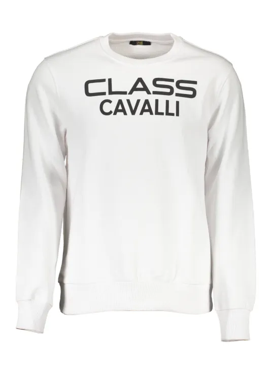"Cavalli Class Sweatshirts im Sale | CAVALLI CLASS SWEATSHIRT OHNE REISSVERSCHLUSS HERREN WEISS online kaufen"|Planet-Deluxe