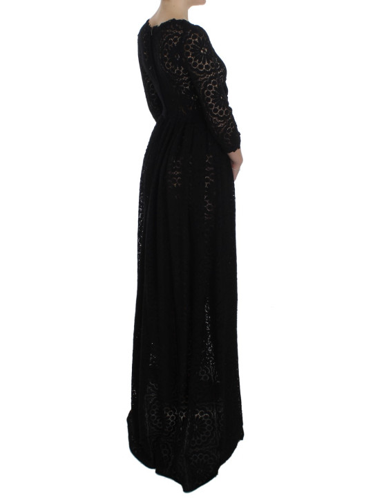 Dresses Elegant Floral Ricamo Maxi Dress 9.500,00 € 8056538101032 | Planet-Deluxe
