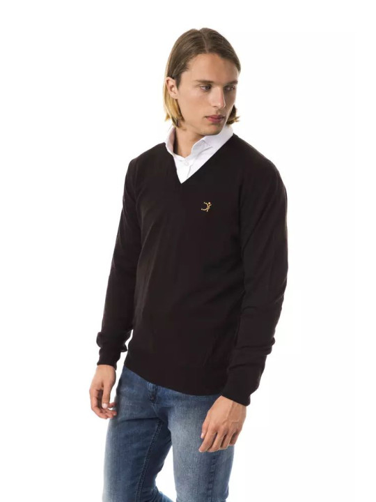 Sweaters Embroidered V-Neck Merino Wool Sweater 260,00 € 2000032500880 | Planet-Deluxe