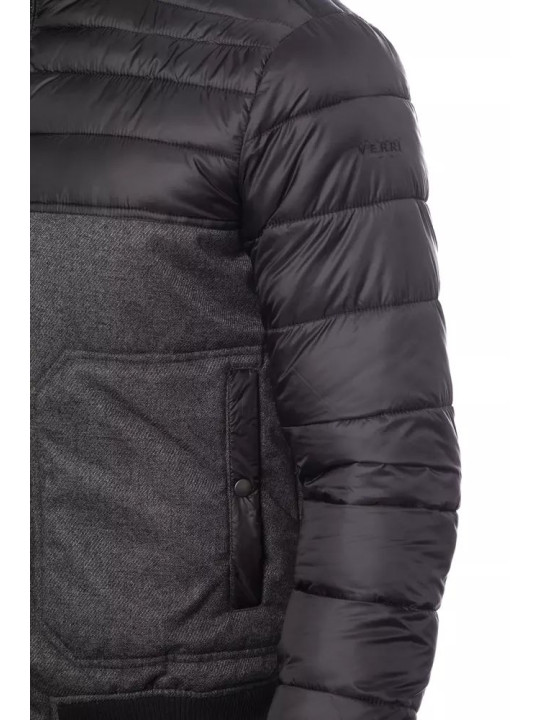 Jackets Sleek Gray Bomber Jacket for Men 1.250,00 € 2303350073600 | Planet-Deluxe