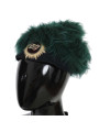 Hats Elegant Emerald Cashmere Cloche Cap 3.040,00 € 8053286185727 | Planet-Deluxe