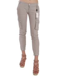 Jeans & Pants Chic Khaki Cotton Blend Trousers 1.560,00 € 8051569078551 | Planet-Deluxe