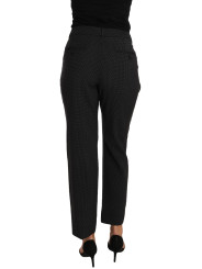 Jeans & Pants Chic Black Lace-Up Cropped Trousers 1.840,00 € 8057001986675 | Planet-Deluxe