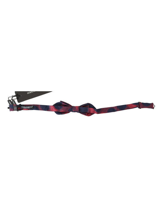 Ties & Bowties Elegant Red Checkered Silk Bow Tie 140,00 € 8053901315188 | Planet-Deluxe