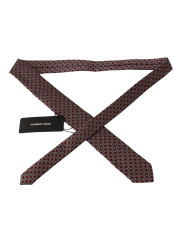 Ties & Bowties Elegant Red Printed Silk Neck Tie 180,00 € 8050246188040 | Planet-Deluxe