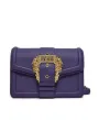 Violette Versace Jeans Leder Handtasche