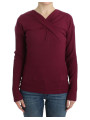 Sweaters Elegant Purple Keyhole Wool Sweater 710,00 € 7333413020499 | Planet-Deluxe