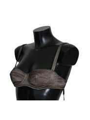 Underwear Elegant Brown Stretch Bra Womens Underwear 760,00 € 8050246188095 | Planet-Deluxe