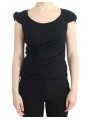 Tops & T-Shirts Elegant Cap Sleeve Black Top 300,00 € 7333413036698 | Planet-Deluxe