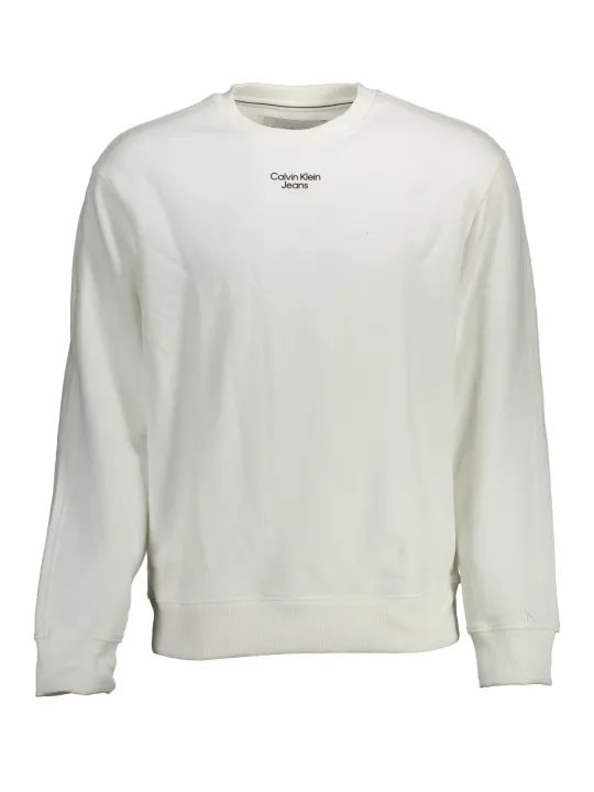 "Calvin Klein Sweatshirts im Sale | Calvin Klein Classic Weißes Sweatshirt online kaufen"|Planet-Deluxe