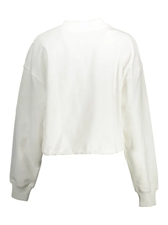 "Calvin Klein Sweatshirts im Sale | Calvin Klein Cropped Sweatshirt Bianco online kaufen"|Planet-Deluxe