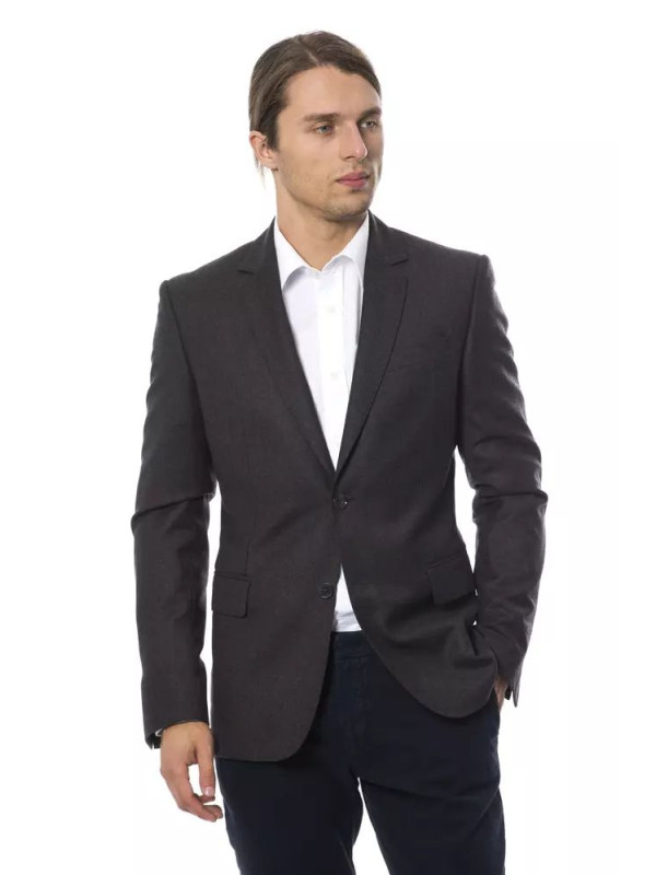 Blazers Elegant Gray Wool Men's Blazer 1.100,00 € 2303350063281 | Planet-Deluxe