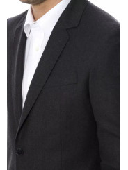 Blazers Elegant Gray Wool Men's Blazer 1.100,00 € 2303350063281 | Planet-Deluxe