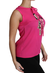 Tops & T-Shirts Elegant Pink Silk Family Tank Top Shirt 2.000,00 € 7333413013484 | Planet-Deluxe