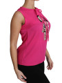 Tops & T-Shirts Elegant Pink Silk Family Tank Top Shirt 2.000,00 € 7333413013484 | Planet-Deluxe