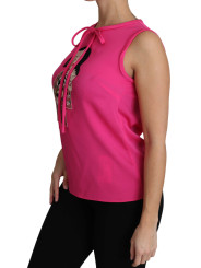 Tops & T-Shirts Elegant Pink Silk Family Tank Top Shirt 2.000,00 € 7333413013484 | Planet-Deluxe