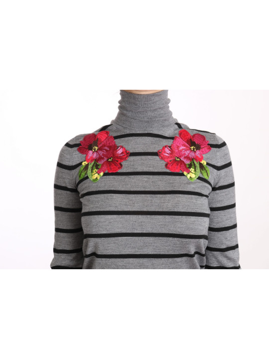 Sweaters Elegant Embroidered Cashmere-Silk Sweater 2.880,00 € 8058091724727 | Planet-Deluxe