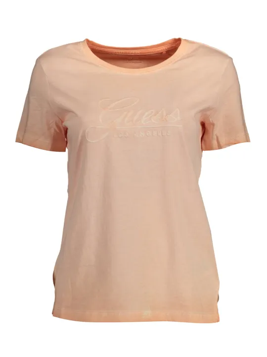 "GUESS JEANS T-Shirts im Sale | GUESS JEANS DAMEN KURZARM T-SHIRT ROSA online kaufen"|Planet-Deluxe