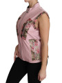 Jackets & Coats Stunning Pink Sleeveless Leather Vest 5.400,00 € 8050246189467 | Planet-Deluxe