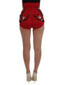 Shorts Ravishing Red Silk Embroidered Shorts 7.160,00 € 8058349152012 | Planet-Deluxe