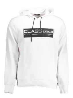 Cavalli Class Weißer Hoodie - Stil & Komfort vereint