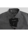 Shirts Elegant Gray Cotton Dress Shirt 880,00 € 8056538498484 | Planet-Deluxe