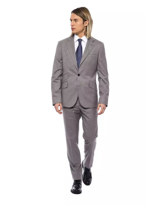 Suits Elegant Gray Italian Wool Suit 4.560,00 € 2000036398230 | Planet-Deluxe