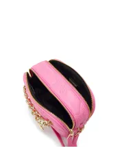 Rosa gesteppte Leder Umhängetasche Versace Jeans