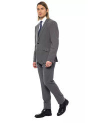 Suits Elegant Gray Wool Two-Button Designer Suit 4.560,00 € 2000036399992 | Planet-Deluxe