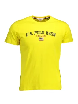 US POLO Gelbes T-Shirt aus 100% Baumwolle - Komfort pur