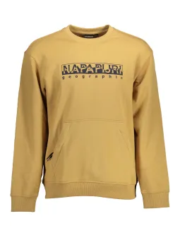 "Napapijri Sella Beige Sweatshirt mit Tasche - Modern & Praktisch"