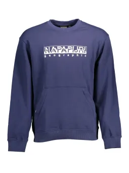 "Napapijri Marineblau Sweatshirt mit Reißverschlusstasche"
