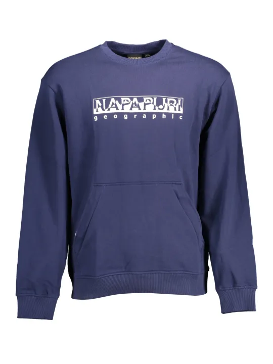 "Napapijri Sweatshirts im Sale | "Napapijri Marineblau Sweatshirt mit Reißverschlusstasche" online kaufen"|Planet-Deluxe