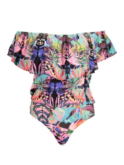 "Tropischer Flair Body - Farbintensiver Bodysuit von Desigual"