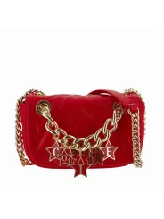 Rote Versace Jeans Schultertasche mit Kette