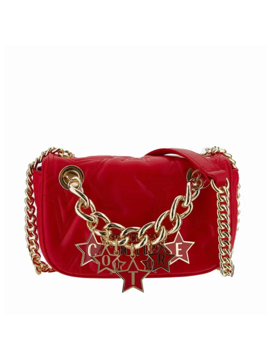Rote Versace Jeans Schultertasche mit Kette