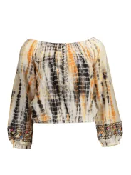 "Desigual Startseite im Sale | DESIGUAL DAMEN-LANGARM-T-SHIRT BEIGE online kaufen"|Planet-Deluxe