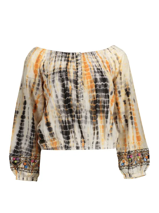 "Desigual Startseite im Sale | DESIGUAL DAMEN-LANGARM-T-SHIRT BEIGE online kaufen"|Planet-Deluxe