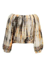 "Desigual Startseite im Sale | DESIGUAL DAMEN-LANGARM-T-SHIRT BEIGE online kaufen"|Planet-Deluxe