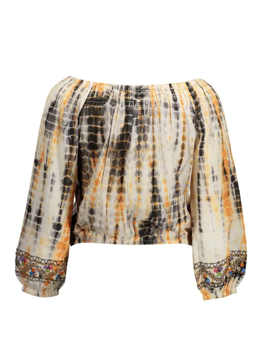 "Desigual Startseite im Sale | DESIGUAL DAMEN-LANGARM-T-SHIRT BEIGE online kaufen"|Planet-Deluxe