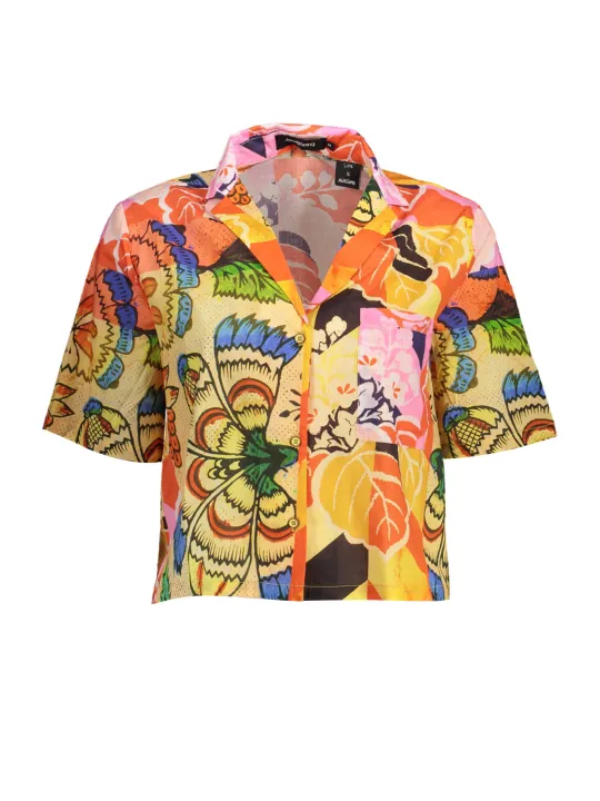 "Desigual Startseite im Sale | DESIGUAL KURZARMHEMD GELB FRAU online kaufen"|Planet-Deluxe