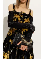 Schwarze Versace Jeans Umhängetasche Leder
