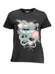 "Desigual Startseite im Sale | DESIGUAL DAMEN KURZARM T-SHIRT SCHWARZ online kaufen"|Planet-Deluxe