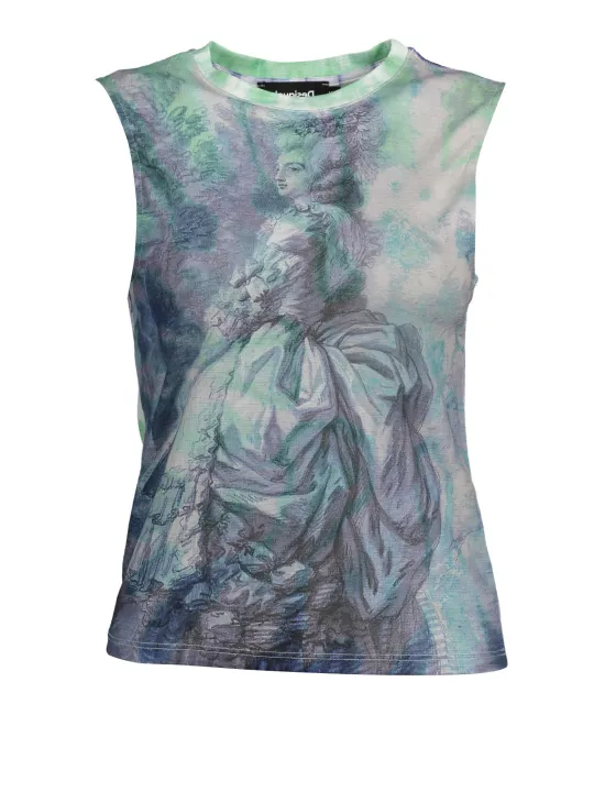 "Desigual T-Shirts im Sale | Desigual 22SWTKAC_AZZURRO_1001 online kaufen"|Planet-Deluxe