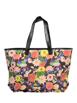 "Einzigartige Florale Tote Bag Desigual Nero - Seltenes Stück"